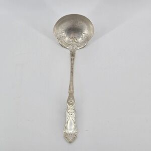 Antique   Silver  Plated Rogers  Alhambra 1907 No Monogram Soup Ladle
